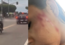 Motoboy atira pedra em carro e fere jovem durante briga de trânsito em Manaus